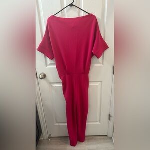 New York & Company Deep Pink Jumpsuit